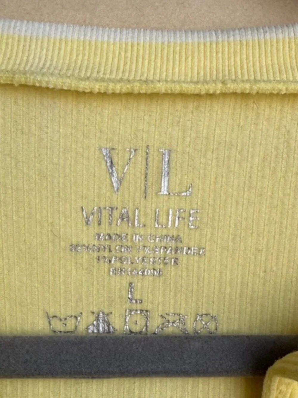 Yellow Ribbed Crop Top - Picture 2 of 3